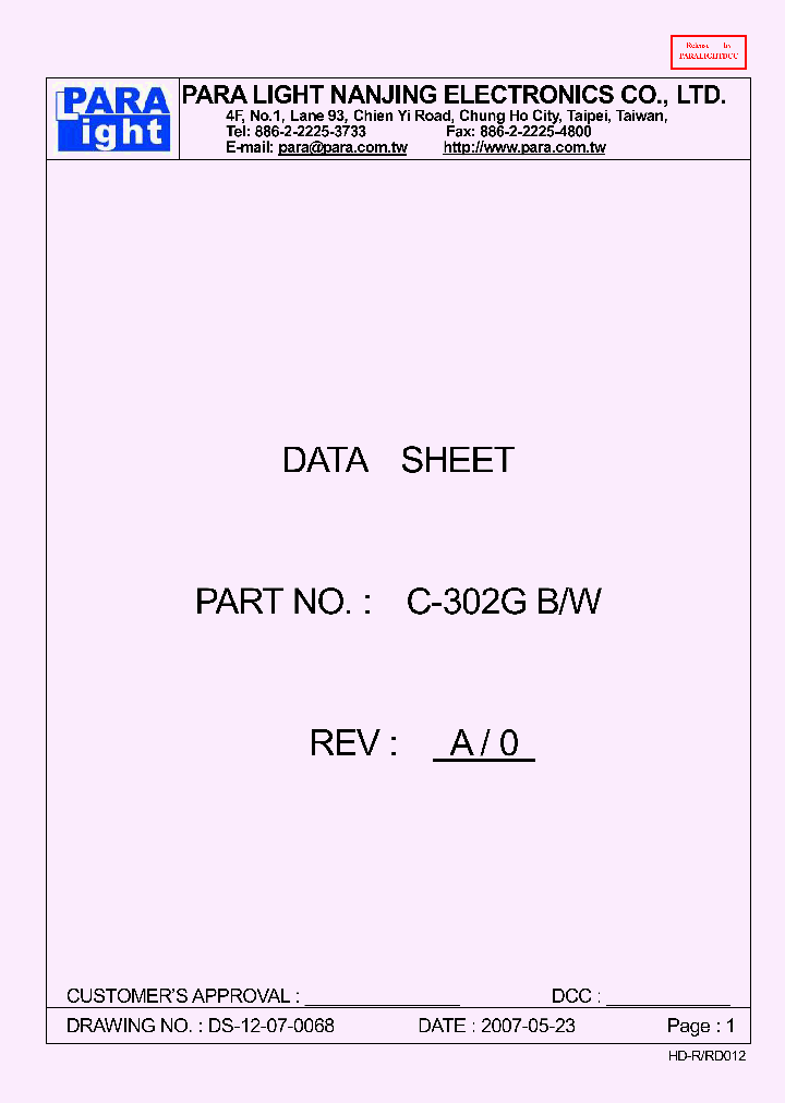 C-302G_8505531.PDF Datasheet