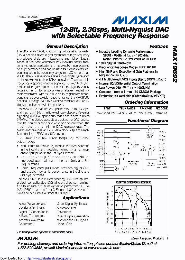 MAX19692_8506400.PDF Datasheet