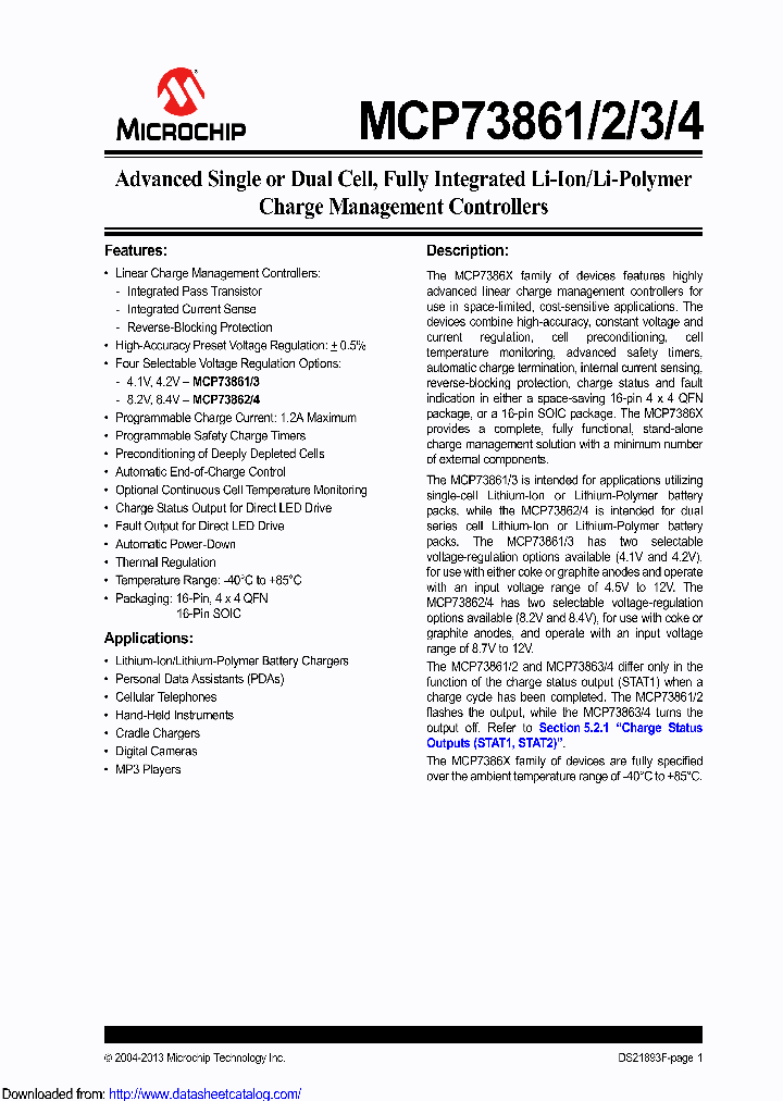 MCP73861T-ISLRB4_8508166.PDF Datasheet