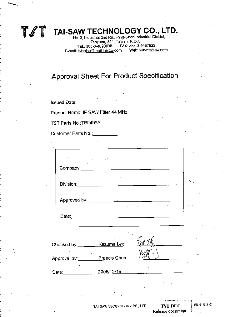 TB0496A_8510315.PDF Datasheet