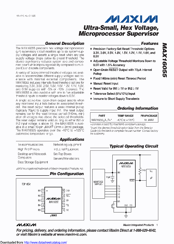 MAX16055CAUB_8512555.PDF Datasheet