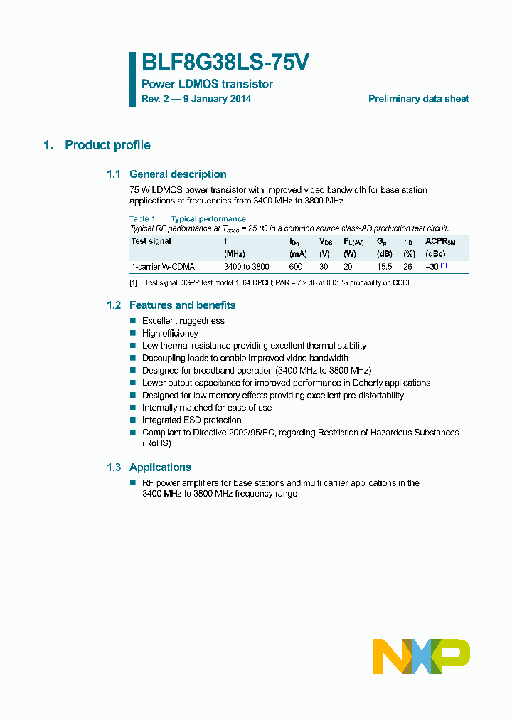 BLF8G38LS-75V_8515618.PDF Datasheet