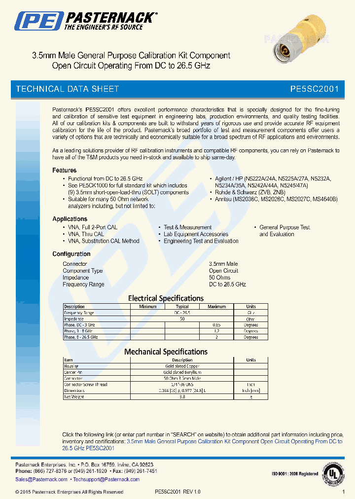 PE5SC2001_8519800.PDF Datasheet