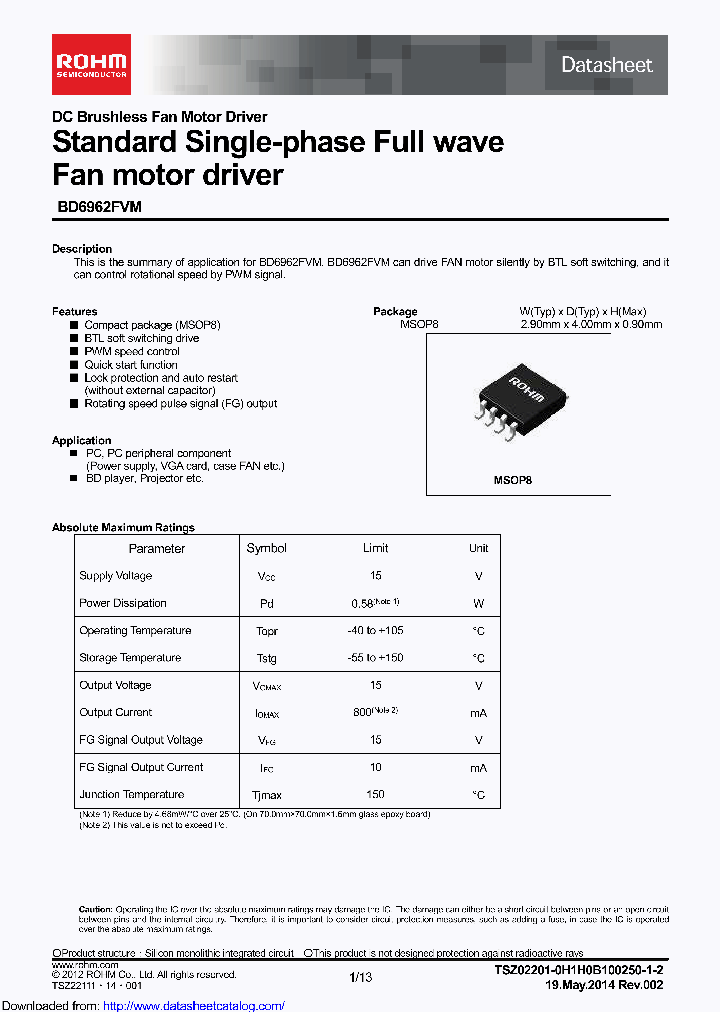 BD6962FVM-GTR_8520698.PDF Datasheet
