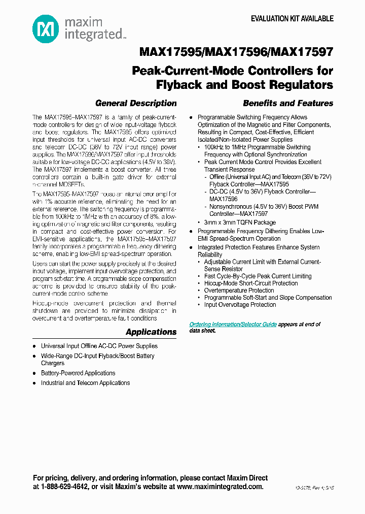 MAX17597ATE_8524442.PDF Datasheet