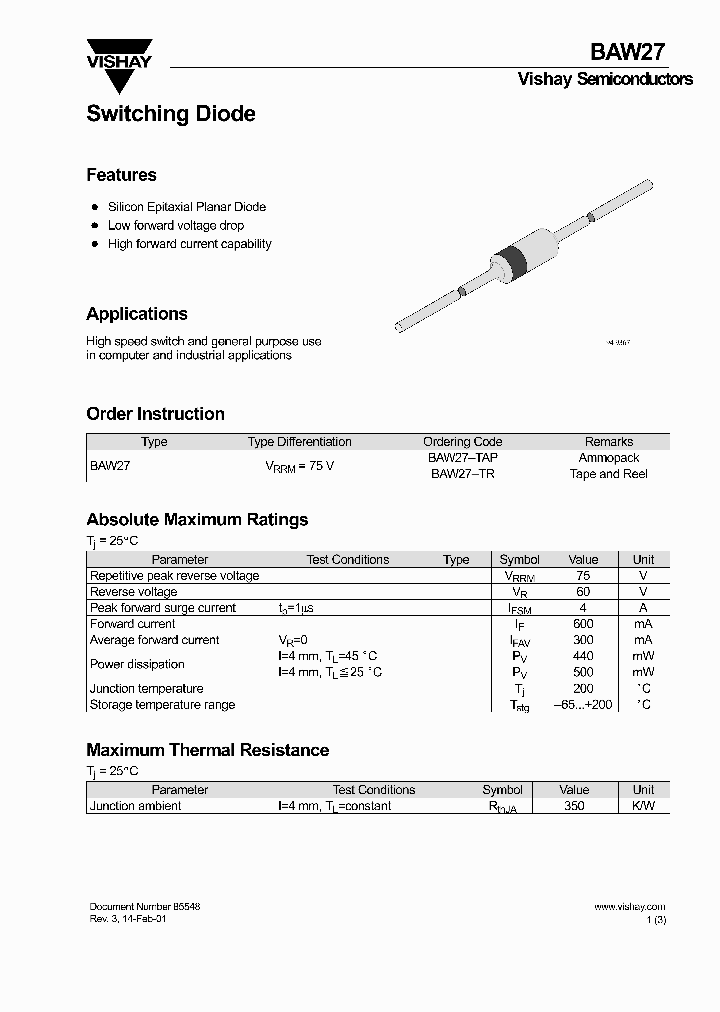 BAW27_8525089.PDF Datasheet