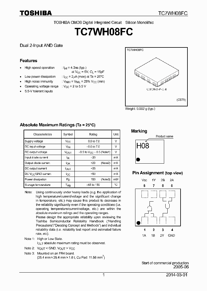 TC7WH08FC_8526394.PDF Datasheet