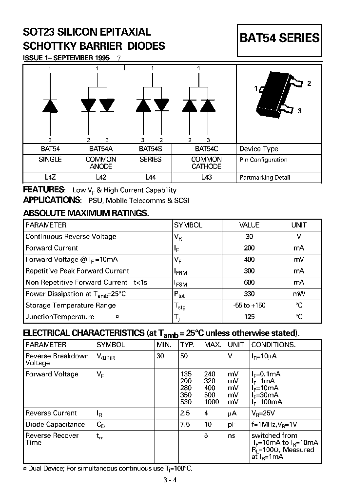 BAT54TA_8527504.PDF Datasheet