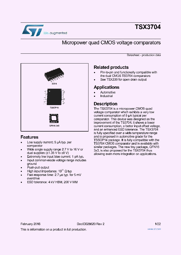 TSX3704IYPT_8531104.PDF Datasheet