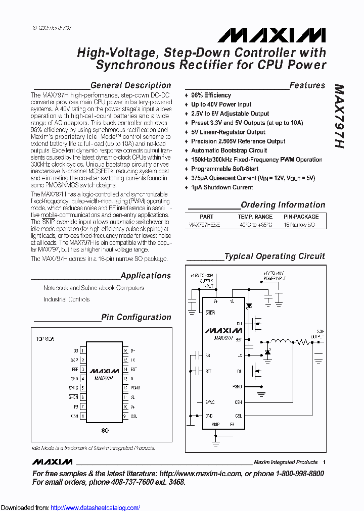 MAX797HESET_8531560.PDF Datasheet