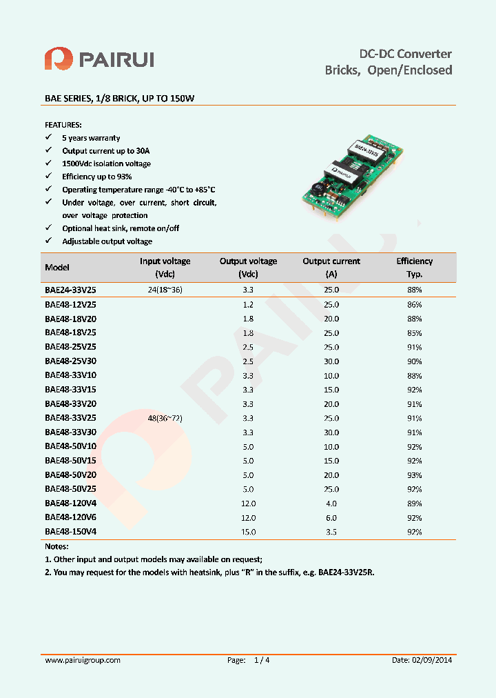 BAE48-25V30_8532091.PDF Datasheet