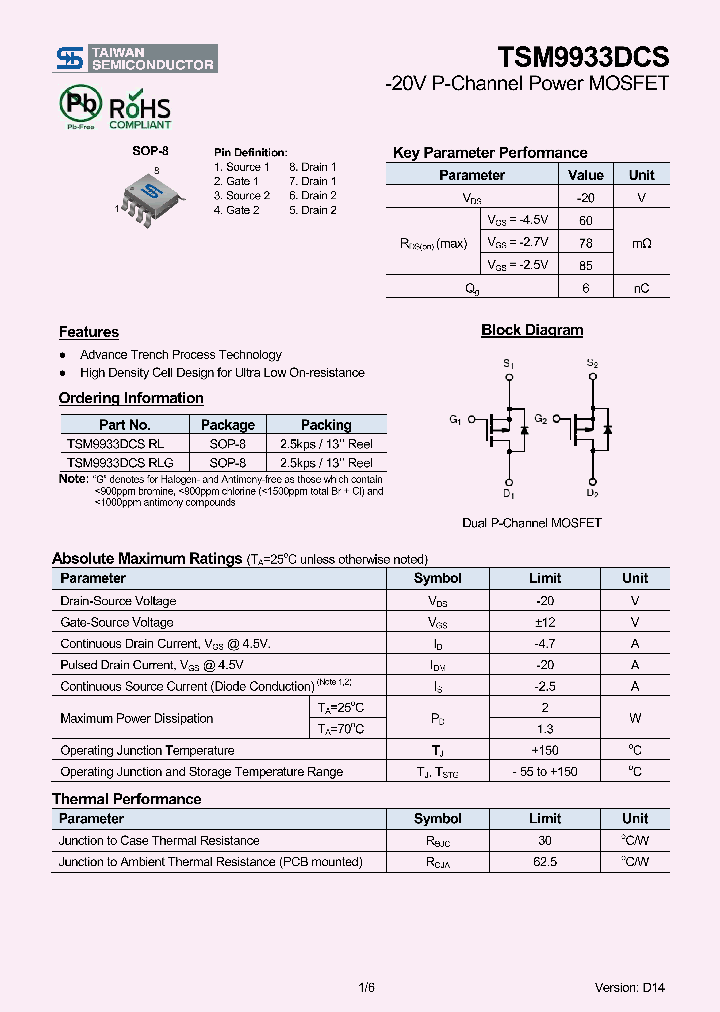 TSM9933DCSRL_8533501.PDF Datasheet