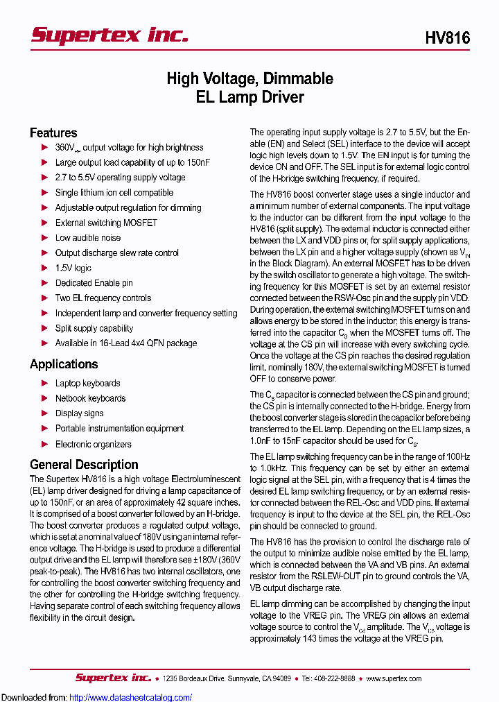 HV816_8535009.PDF Datasheet