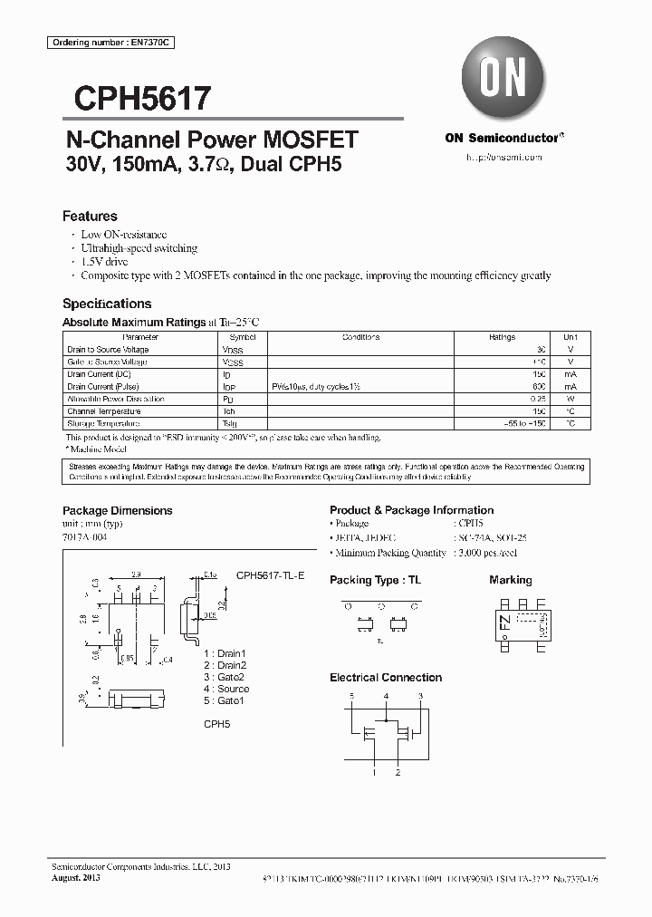 CPH5617-TL-E_8546675.PDF Datasheet