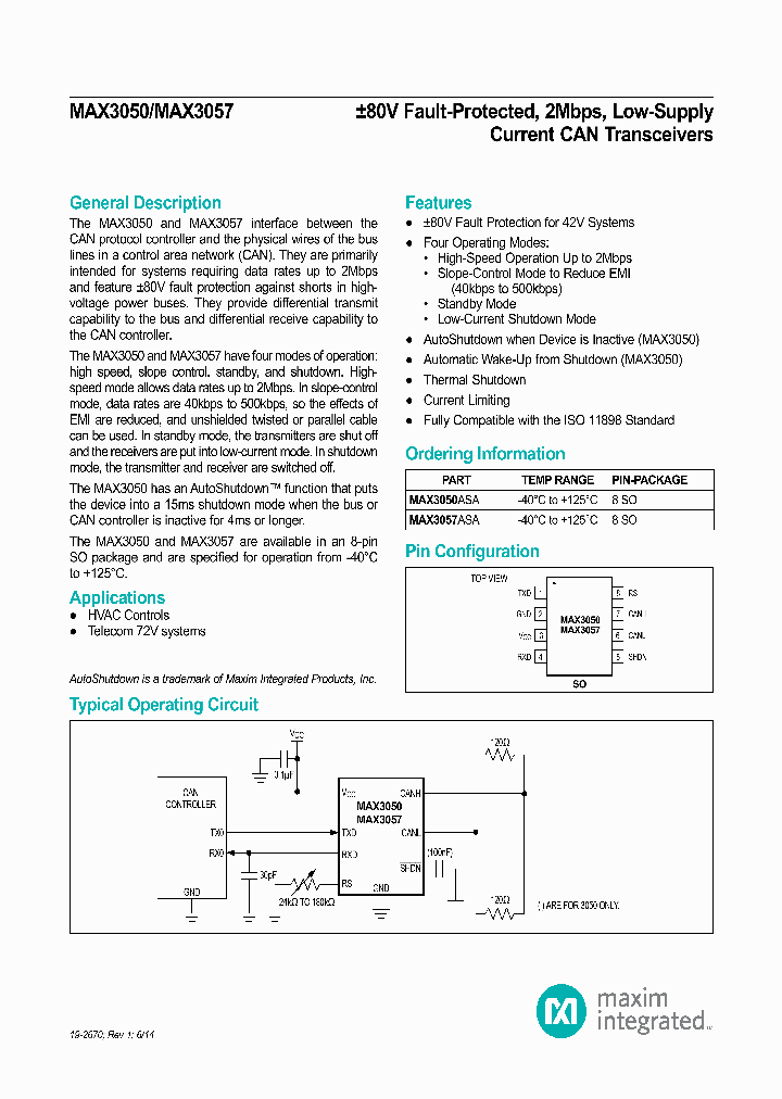MAX3050ASA_8547895.PDF Datasheet