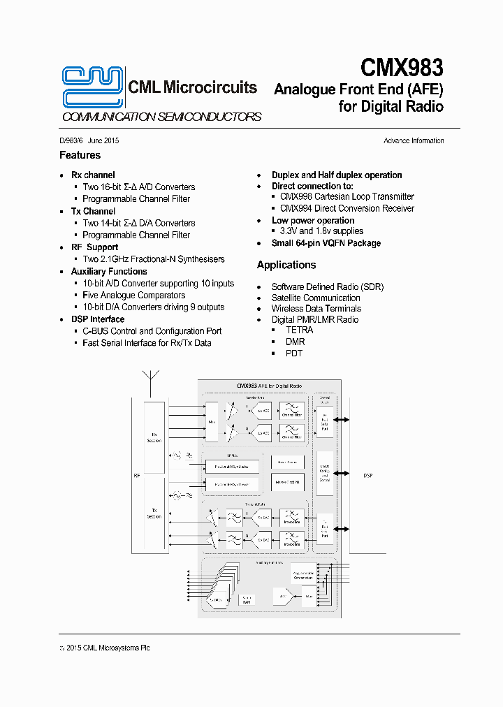 CMX983_8548271.PDF Datasheet