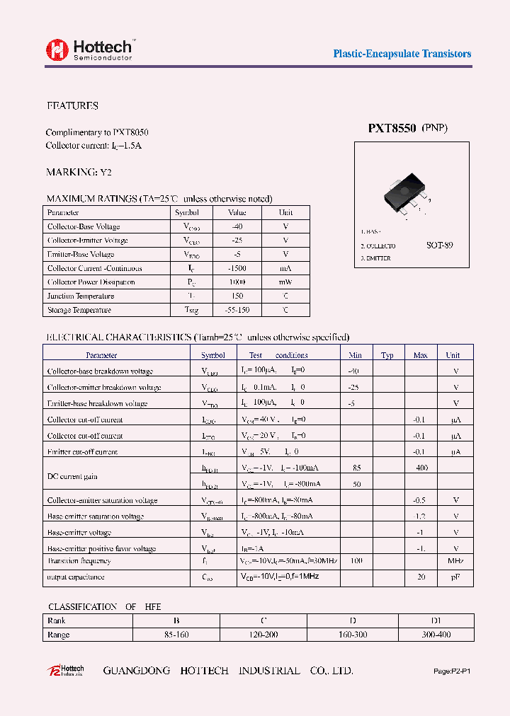 PXT8550_8549525.PDF Datasheet