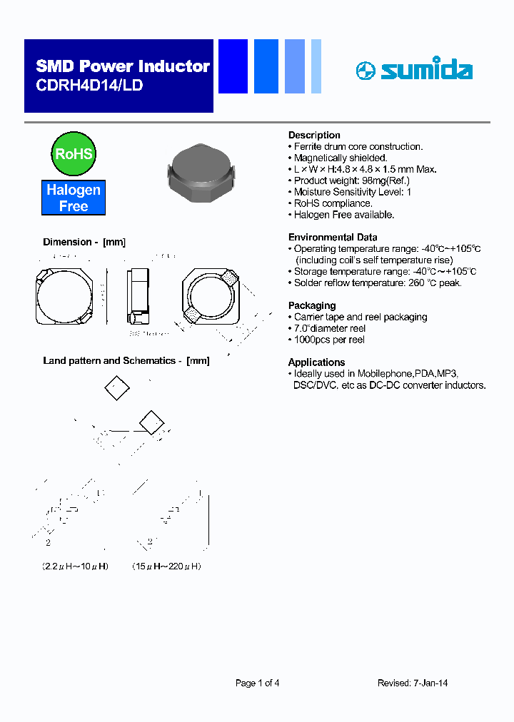 CDRH4D14LDNP-100MC_8550425.PDF Datasheet