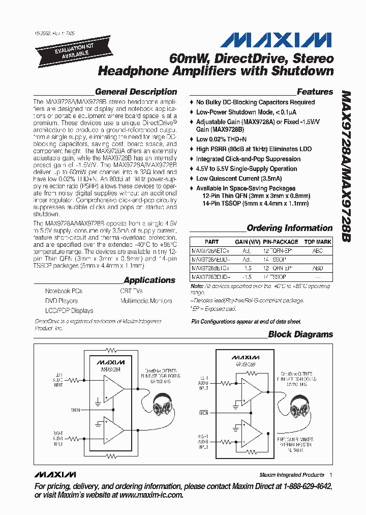 MAX9728AETC_8552476.PDF Datasheet