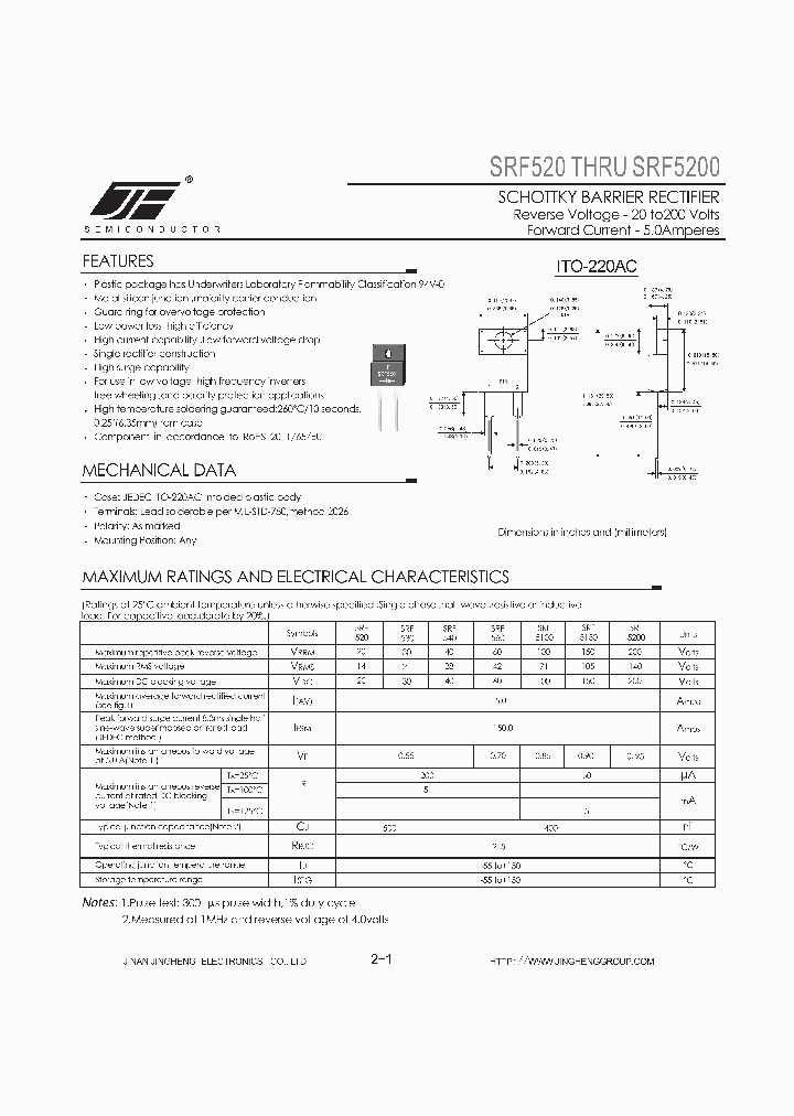 SRF520_8555433.PDF Datasheet