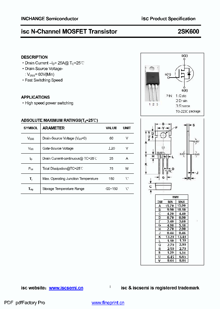 2SK600_8556724.PDF Datasheet