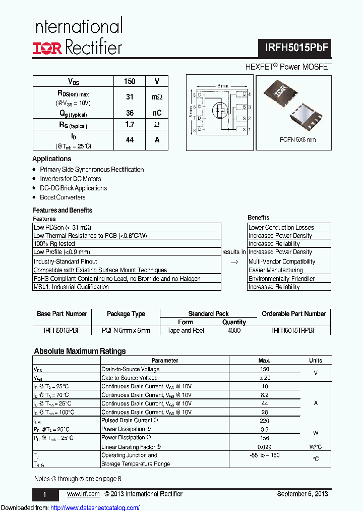 IRFH5015_8558545.PDF Datasheet