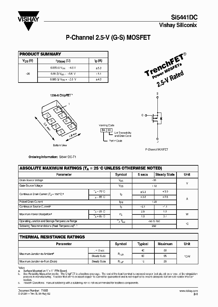 SI5441DC_8559300.PDF Datasheet