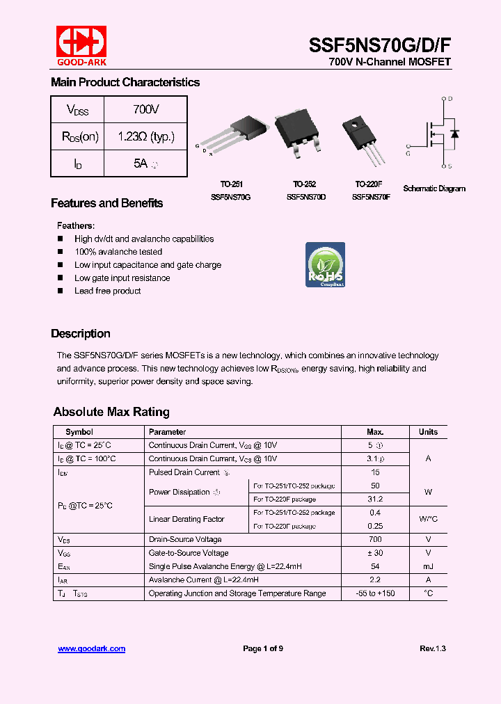 SSF5NS70G-15_8561585.PDF Datasheet