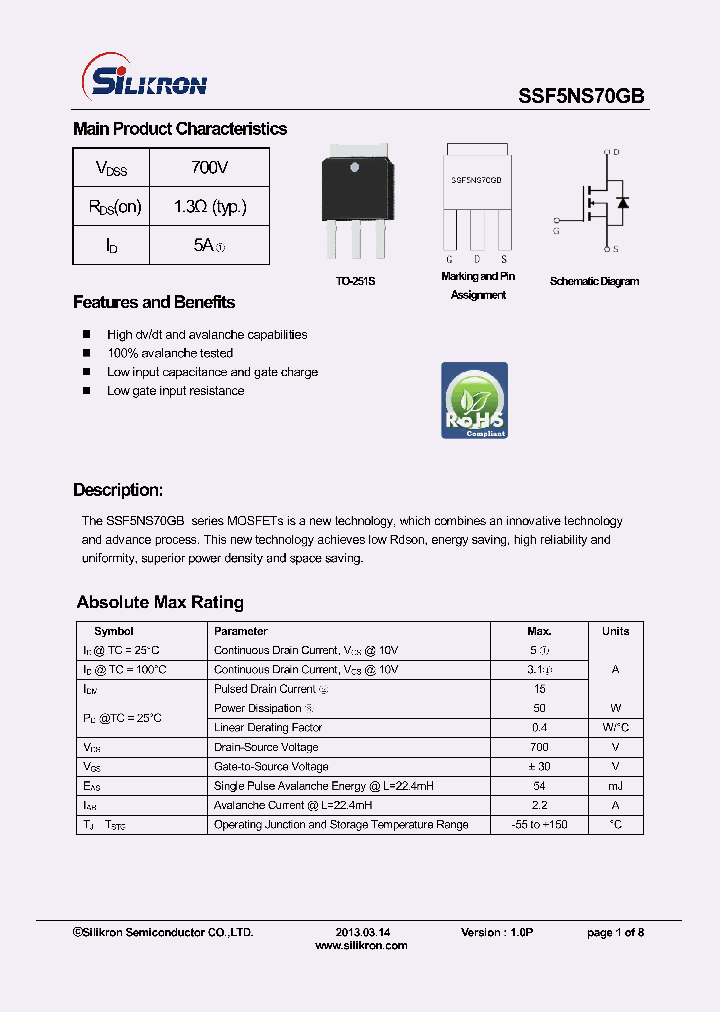 SSF5NS70GB_8561583.PDF Datasheet