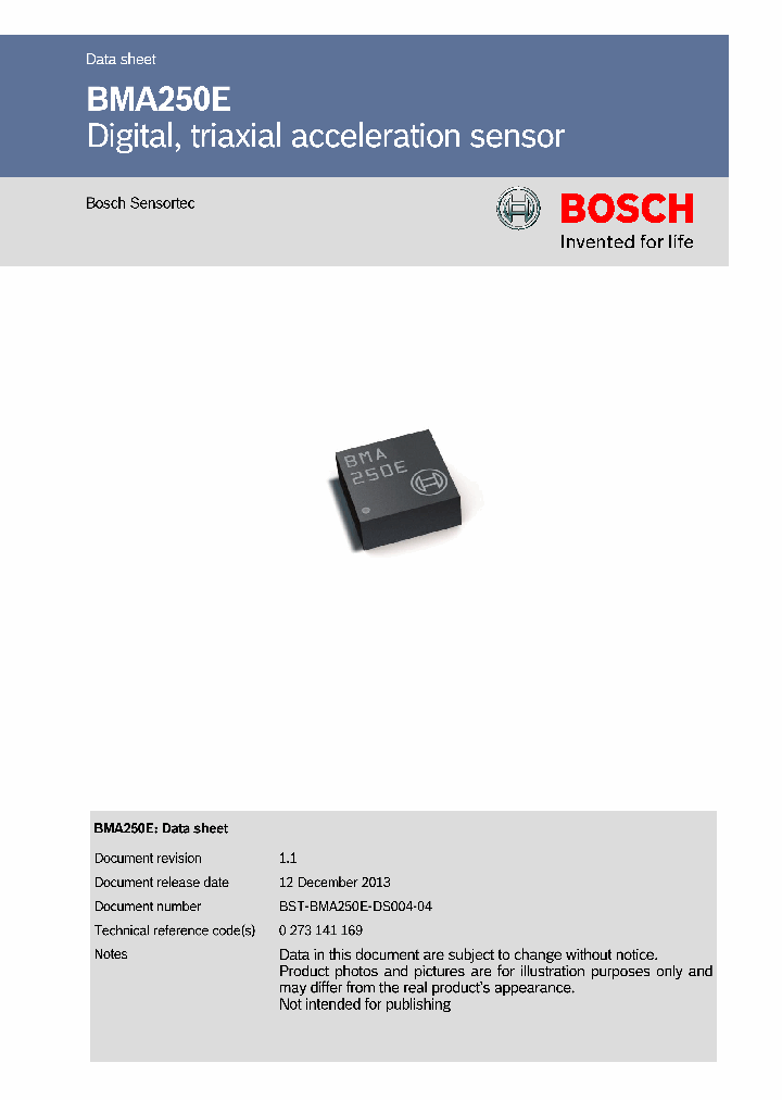 BMA250E_8563071.PDF Datasheet