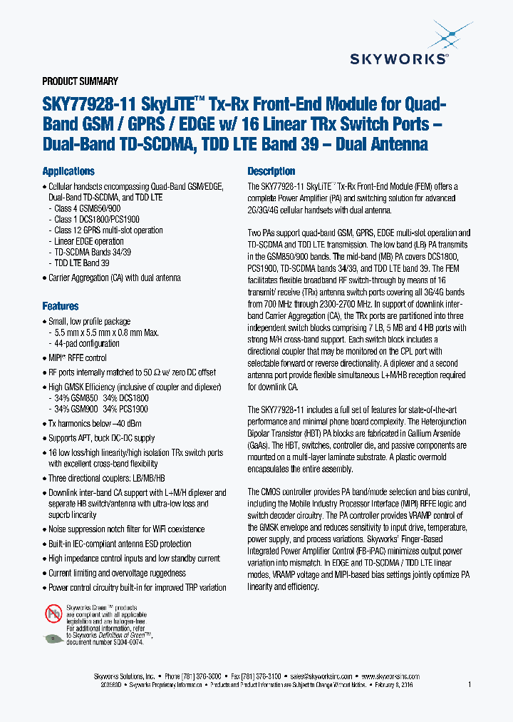 SKY77928-11_8563421.PDF Datasheet