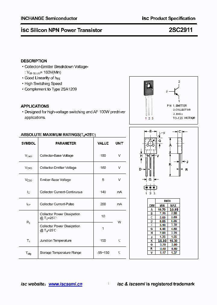2SC2911_8564779.PDF Datasheet