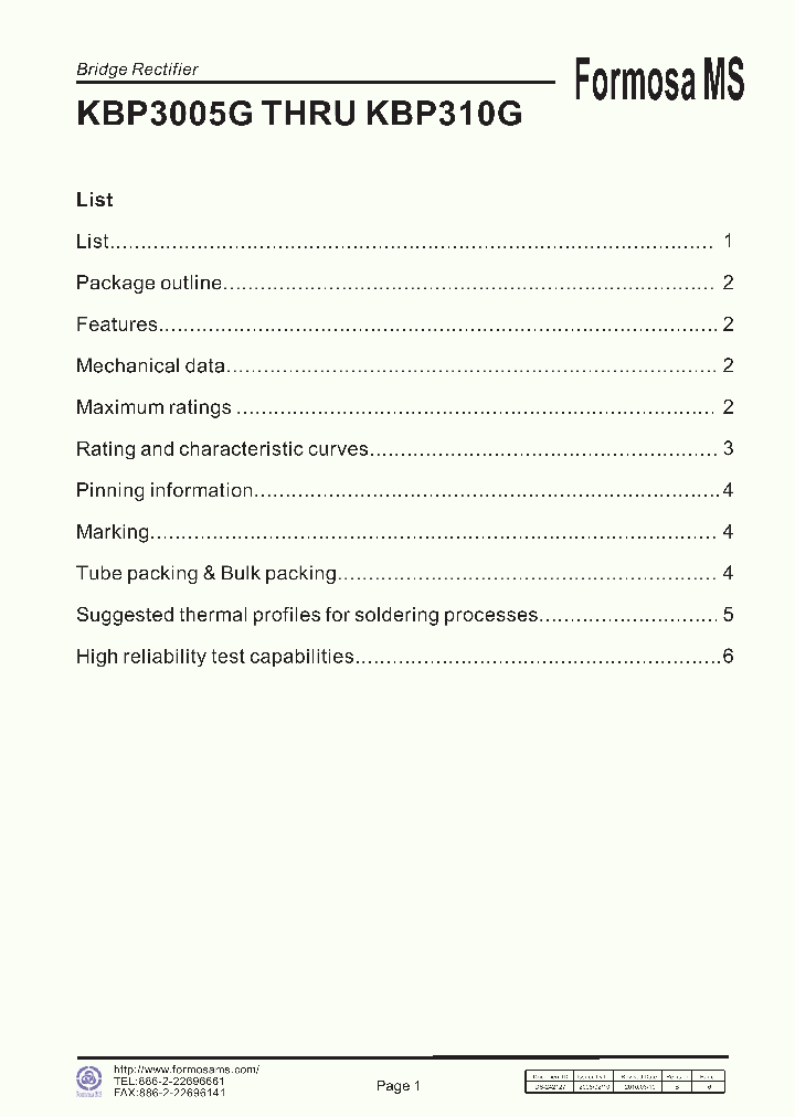 KBP310G_8566045.PDF Datasheet