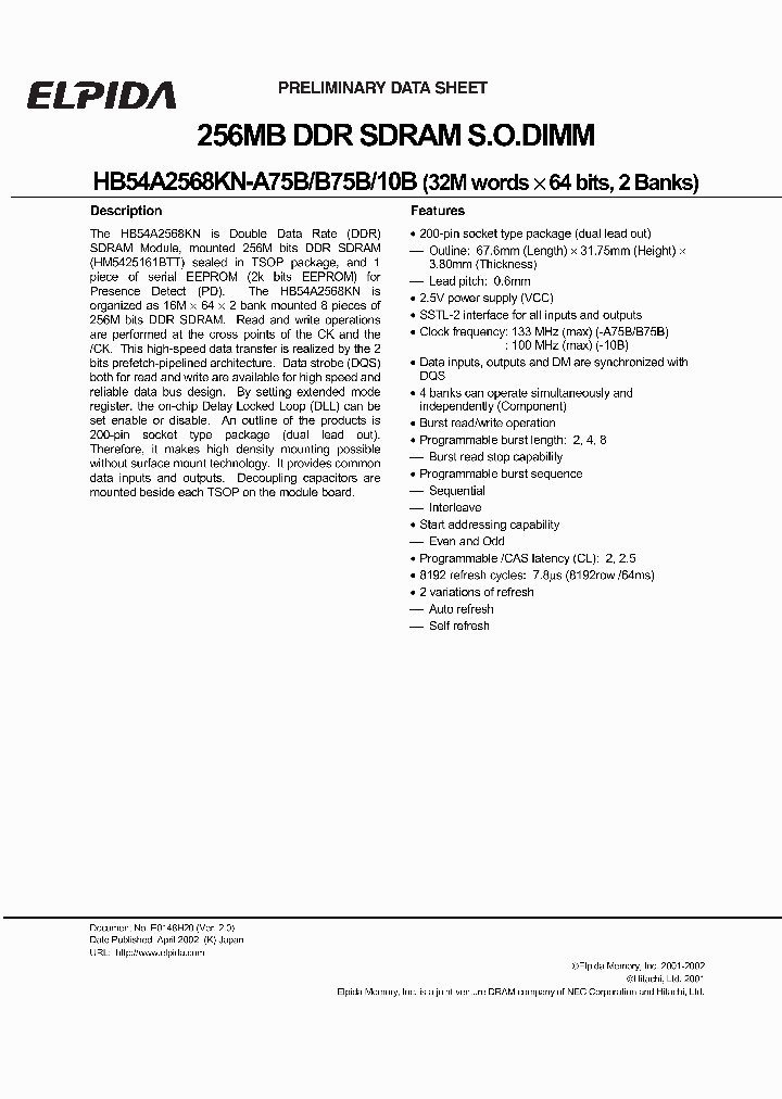 HB54R5128KN-10B_8567689.PDF Datasheet