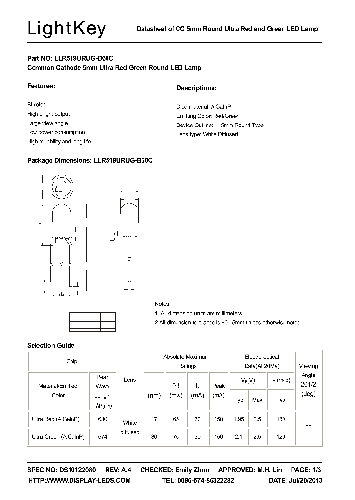 LLR519URUGW-B60C_8568090.PDF Datasheet