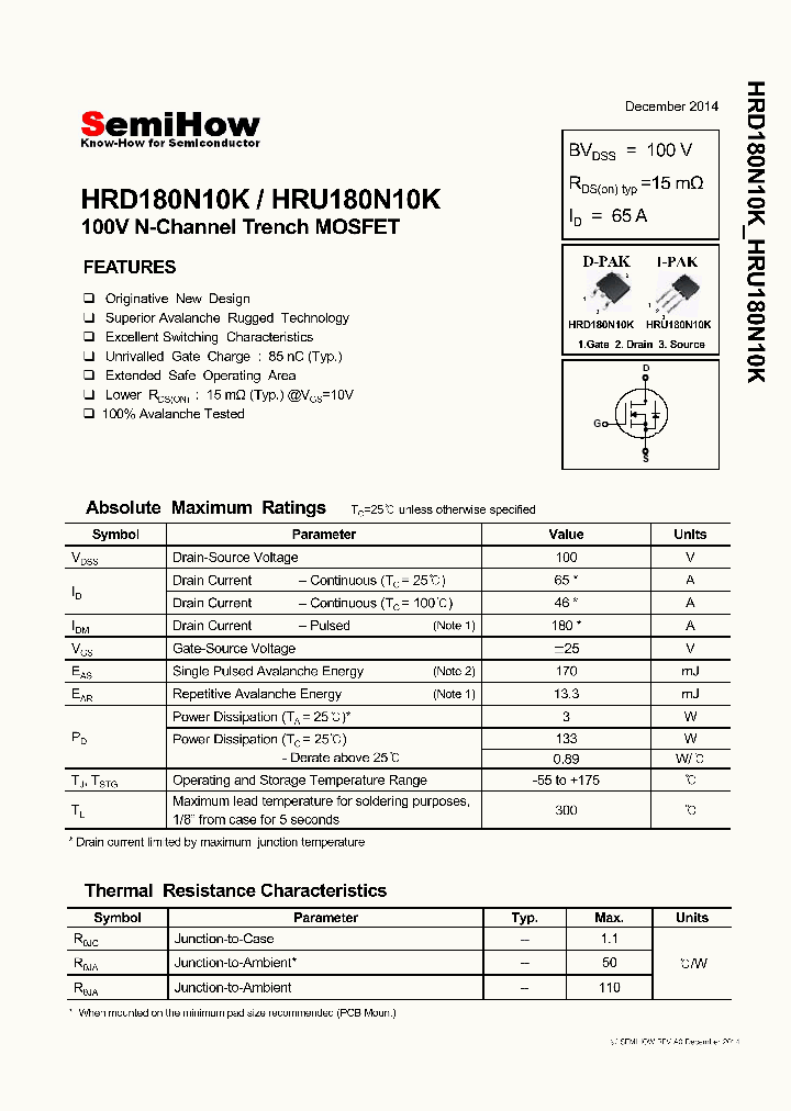 HRD180N10K_8568770.PDF Datasheet