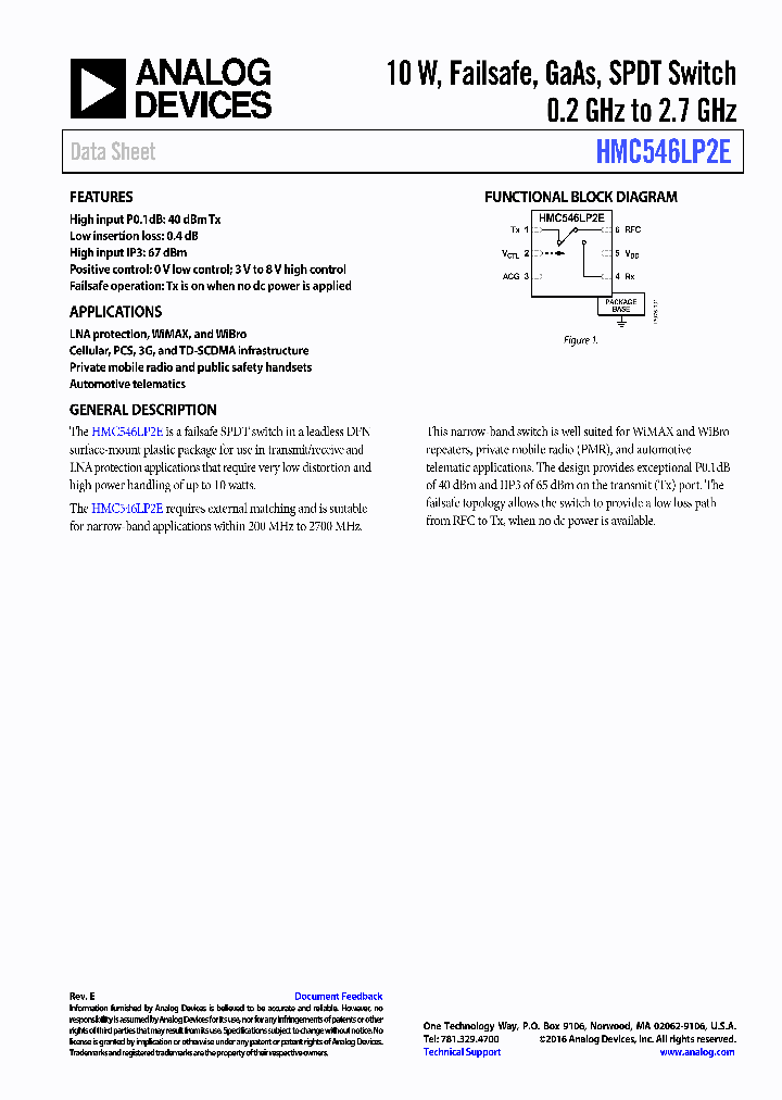 HMC546LP2ETR_8572646.PDF Datasheet