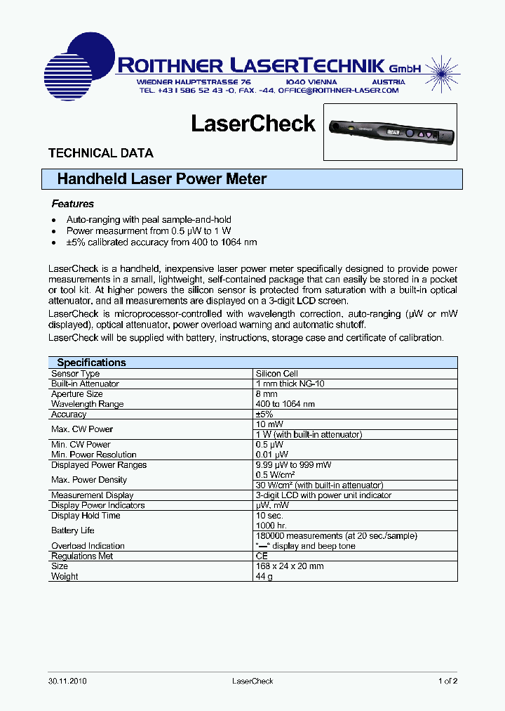 LASERCHECK_8574495.PDF Datasheet