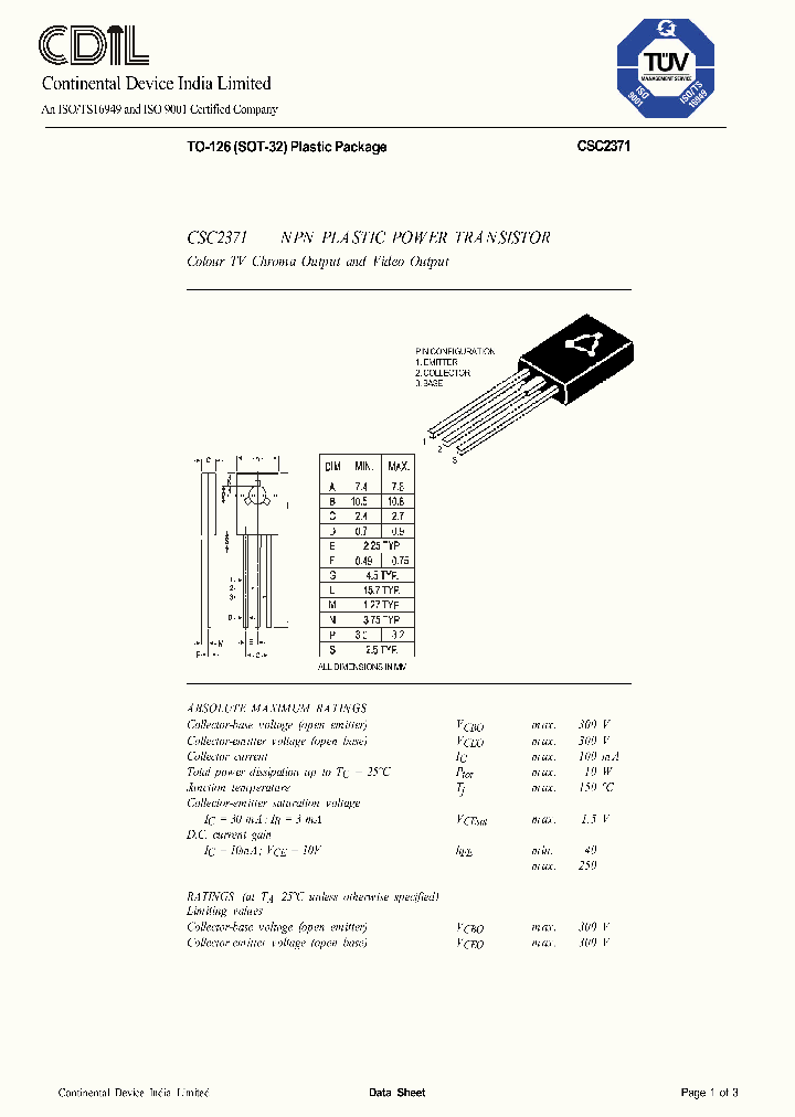 CSC2371N_8576366.PDF Datasheet