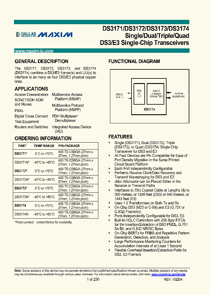DS3171N_8576371.PDF Datasheet
