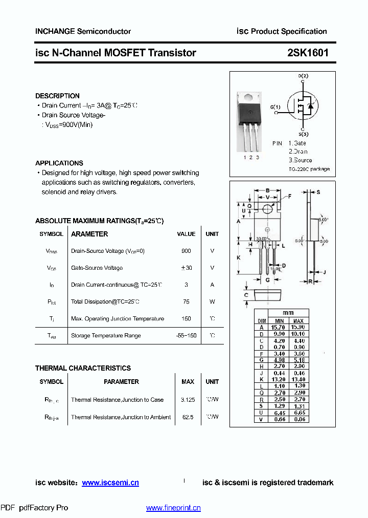 2SK1601_8577801.PDF Datasheet