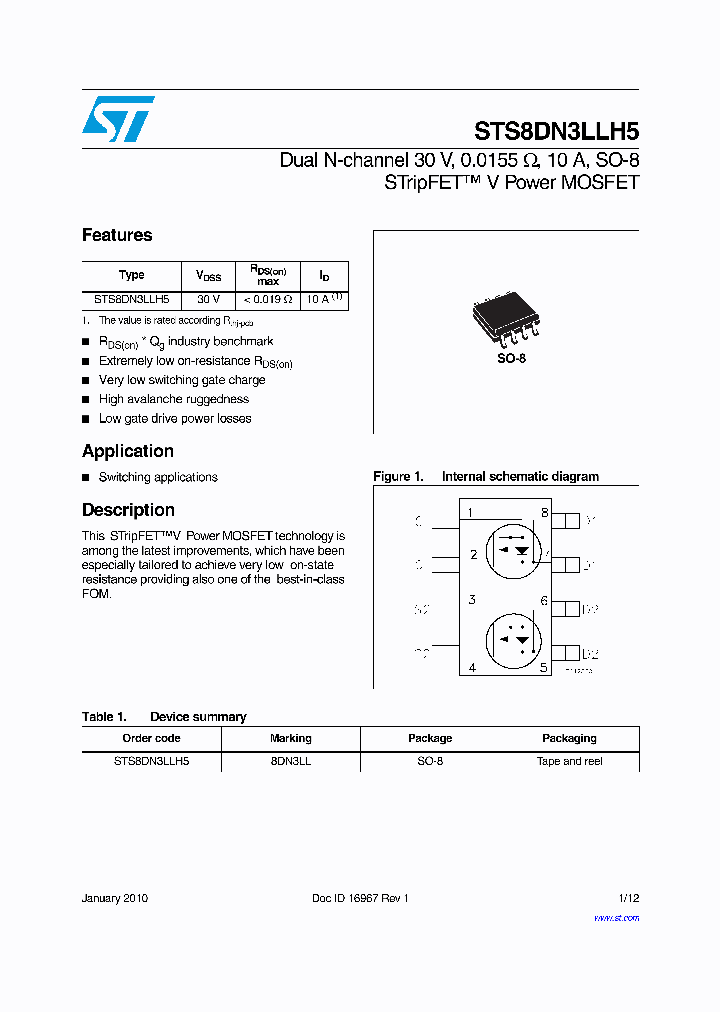 STS8DN3LLH5_8577609.PDF Datasheet