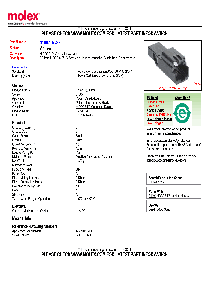 31067-1040_8578088.PDF Datasheet