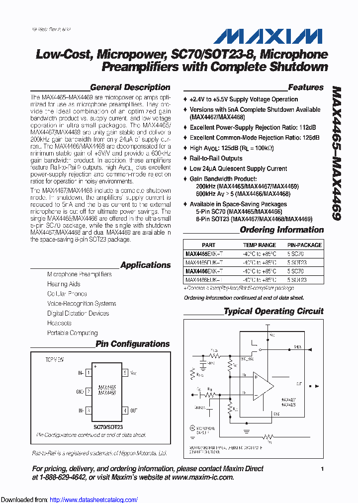 MAX4465EXKT_8580211.PDF Datasheet