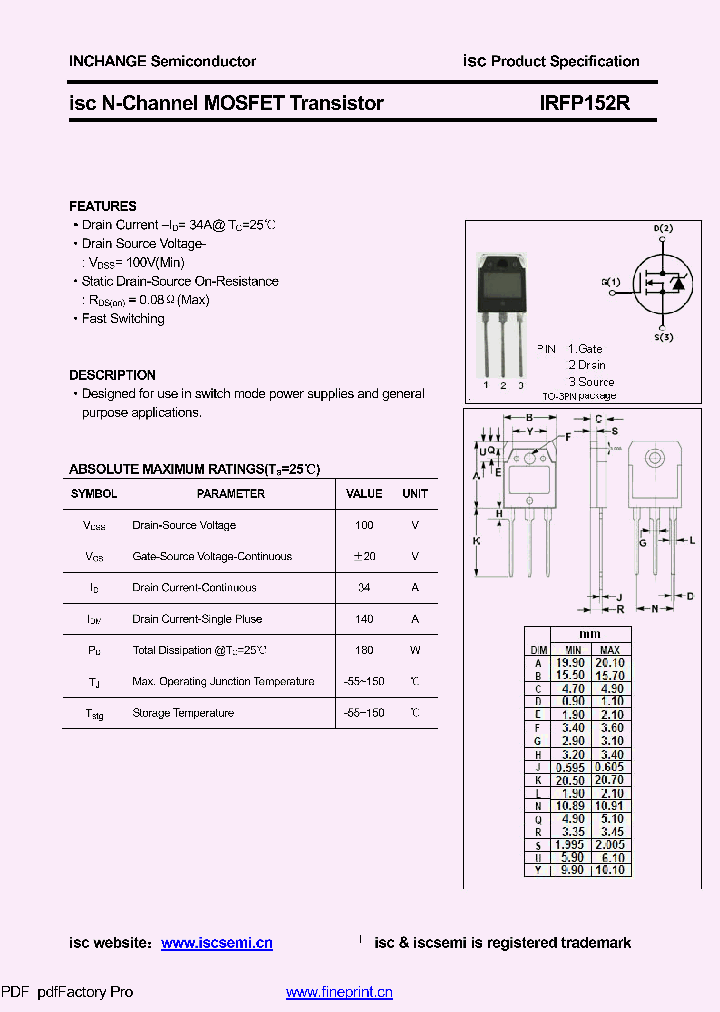 IRFP152R_8580387.PDF Datasheet