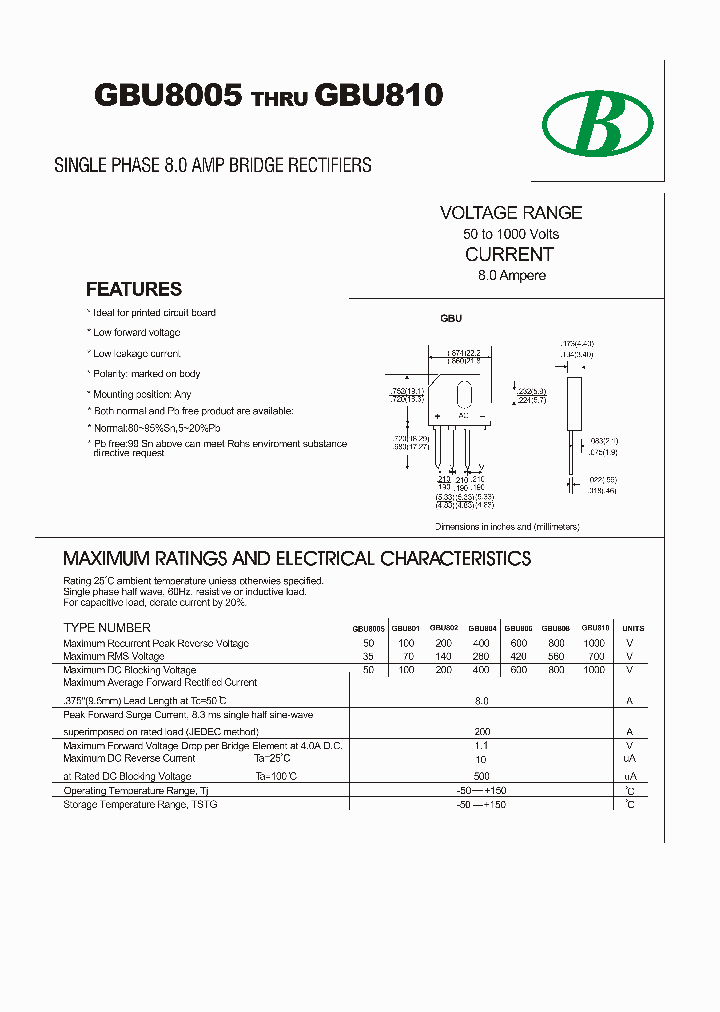 GBU8005_8581497.PDF Datasheet