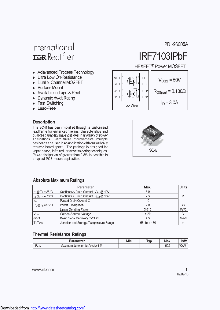 IRF7103I_8587194.PDF Datasheet