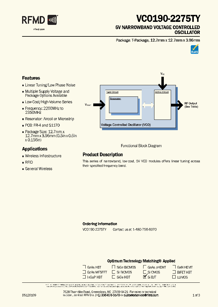 VCO190-2275TY_8588588.PDF Datasheet