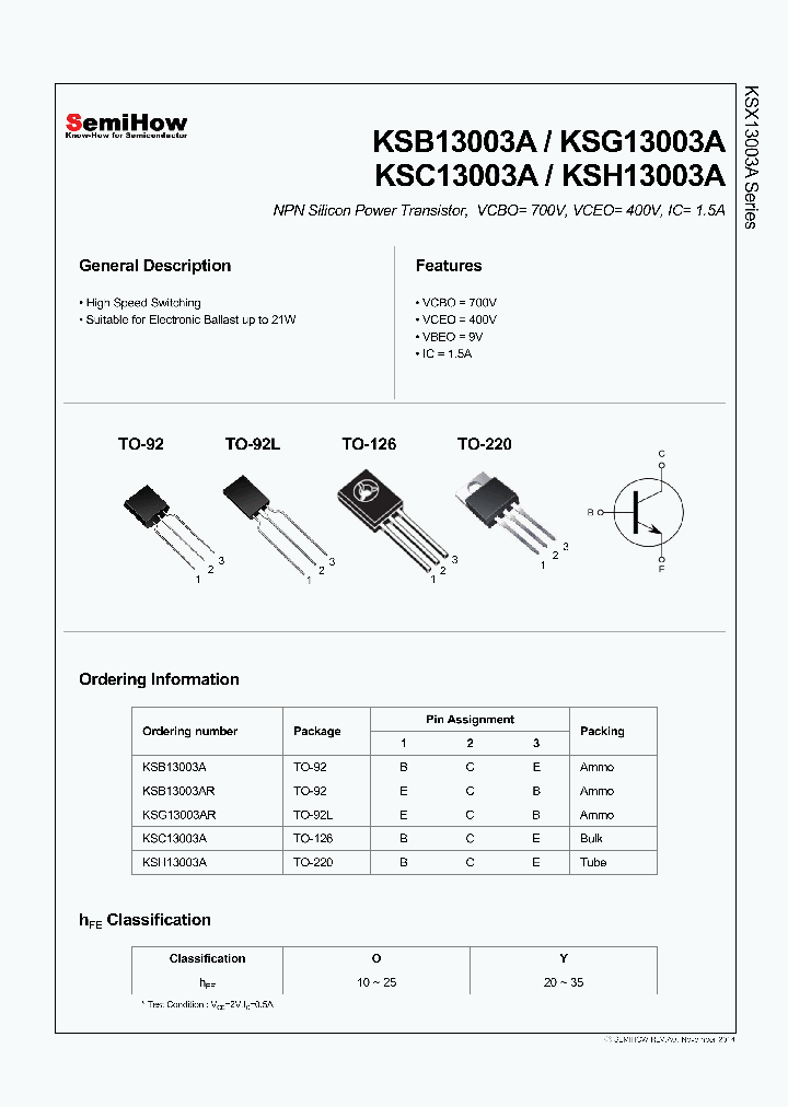 KSH13003A_8591366.PDF Datasheet