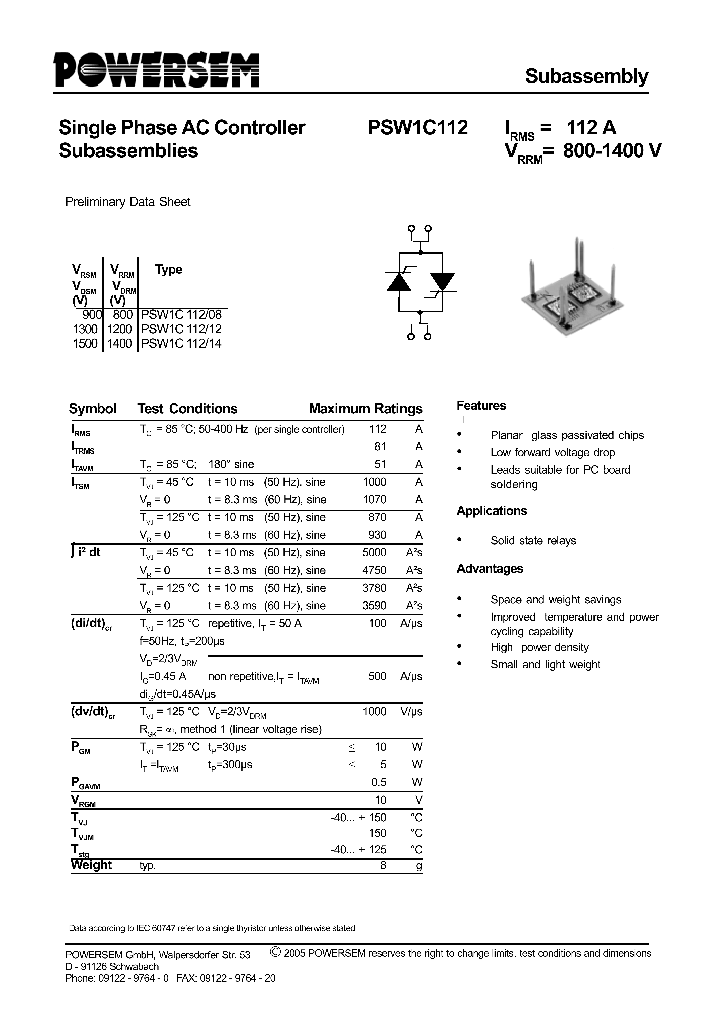 PSW1C112_8599282.PDF Datasheet